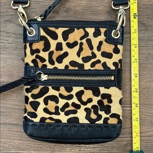 The Sak Animal Fur Crossbody Bag with Black Accents